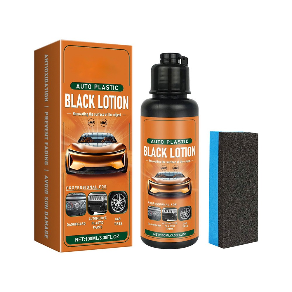 1~5x Auto Plastic Black Lotion, Auto Plastic Restorer Kit,Car Plastic Restorer