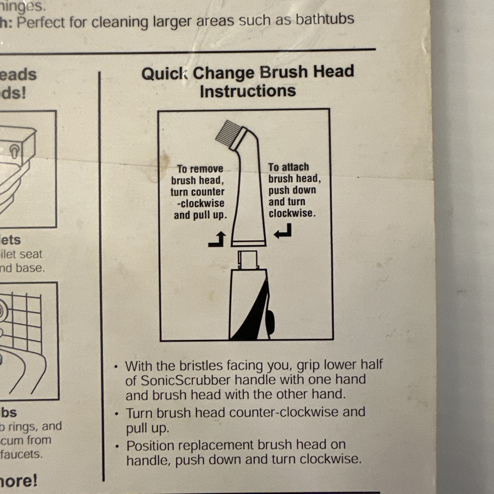 Rare Sonic Scrubber Medium and Firm Replacement Cleaning Brushes 4Pack New 2005