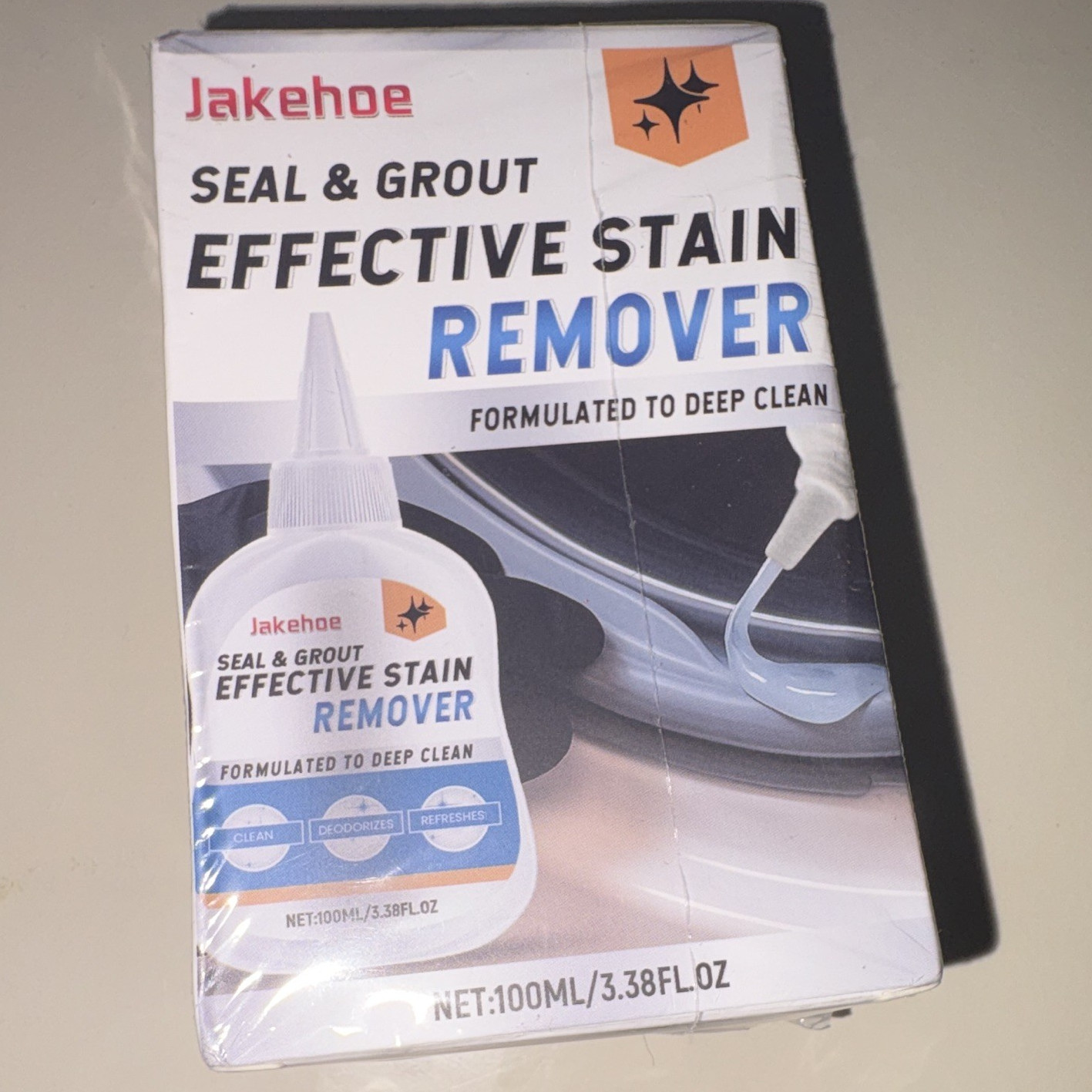 Jakehoe Seal & Grout Stain Remover Gel Deodorizes Refreshes 100mL/3.38oz