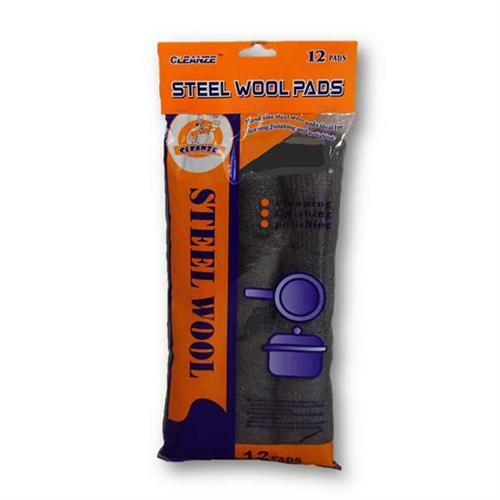 48 Pads (4 Bags of 12) Steel Wool Pads Super Fine #0000 03N-80204