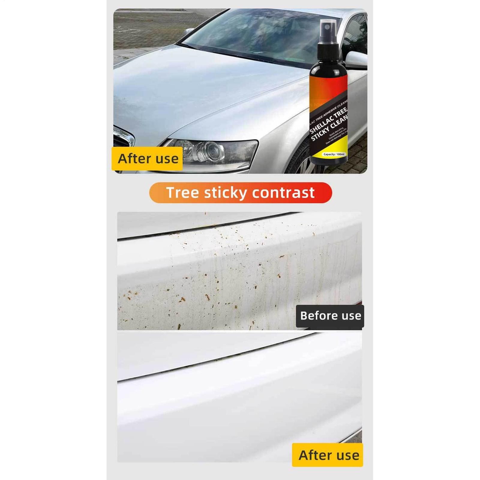 Bird Poop Remover Car Adhesive Remover Tree Sap Remover Cleaning