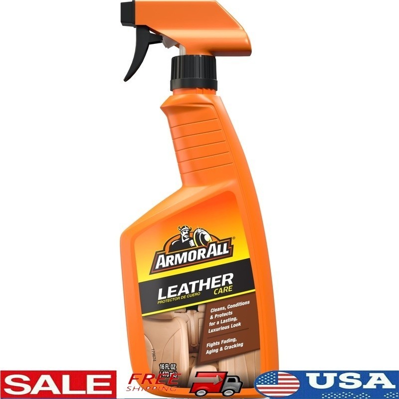 Leather Cleaner Protectant Spray Car Seats UV Protection Automotive Care 16oz US