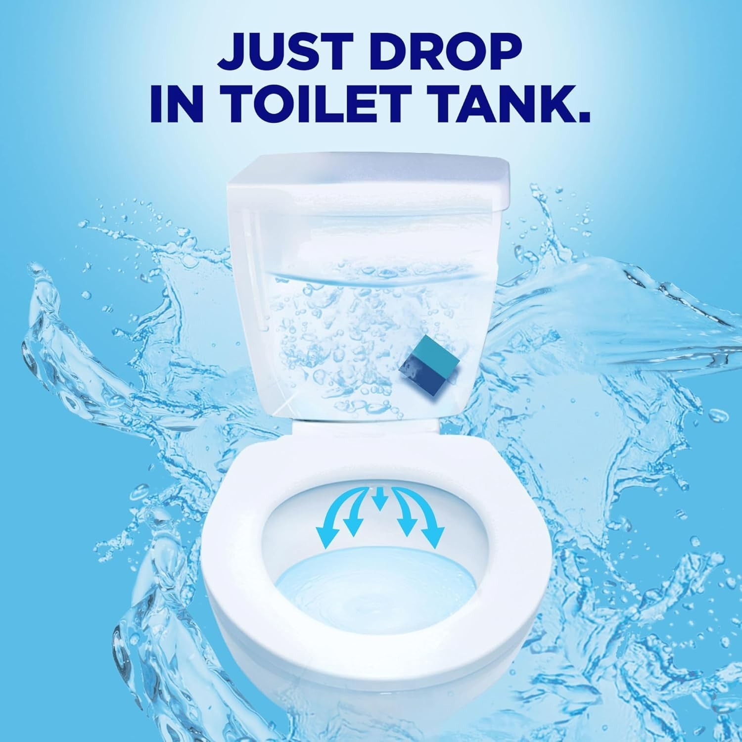 In-Tank Toilet Cleaner Duo-Cubes, Sapphire Waters, 4 Count