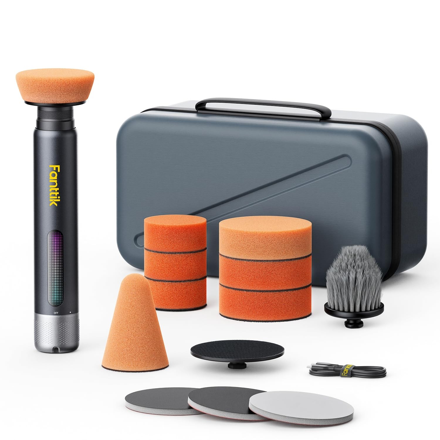 Fanttik P10 Pro Mini Car Buffer Polisher, 4000mAh Cordless Rotary Car Polishe…