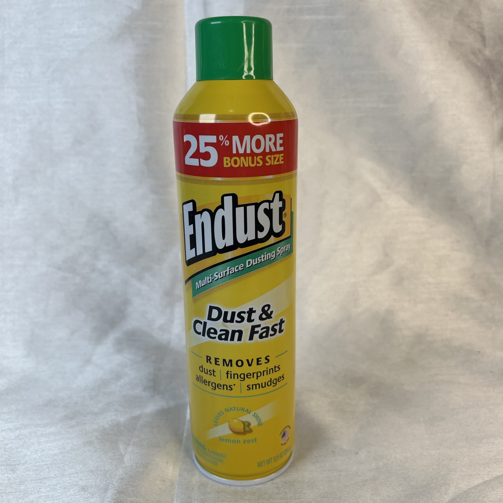 ENDUST Multi-Surface Allergens DUST & CLEAN FAST Natural Shine Lemon Zest 12.5oz