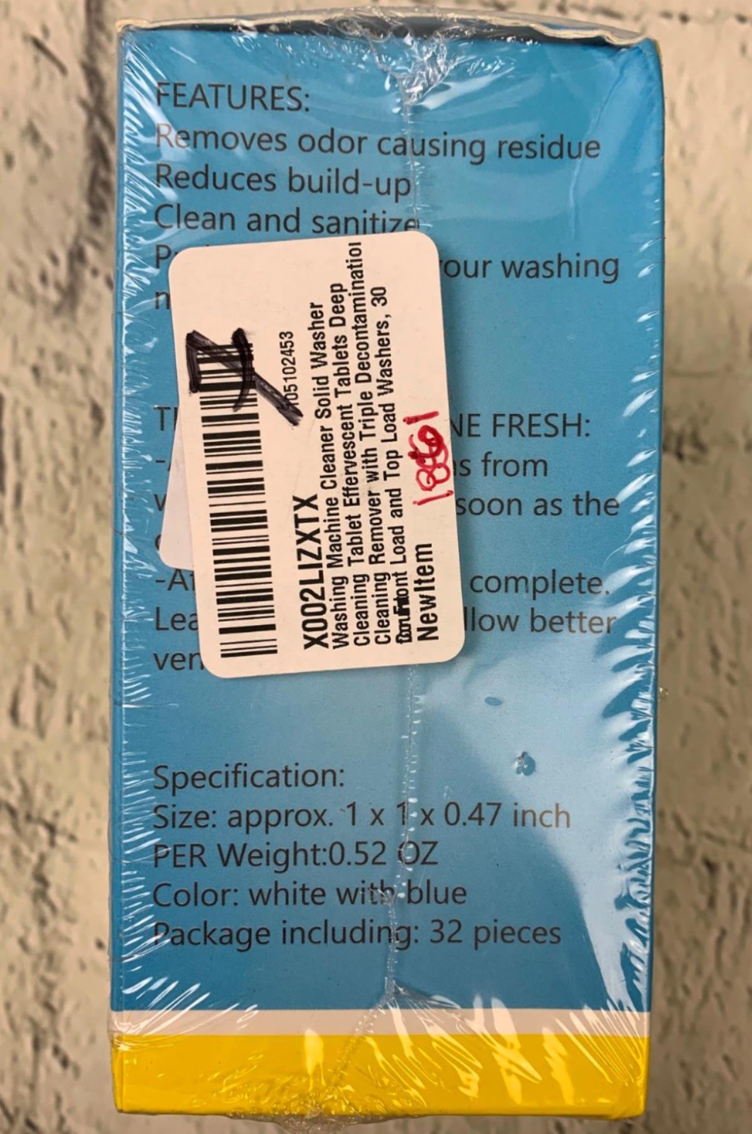 Washing Machine Deep Cleaner Tablets Solid Washer Cleaning Tablet 32 Count