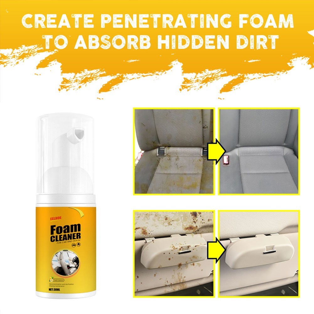 Multi-Purpose Foam Cleaner Leather Clean Remover Spray Car Wash Auto Interior Ho