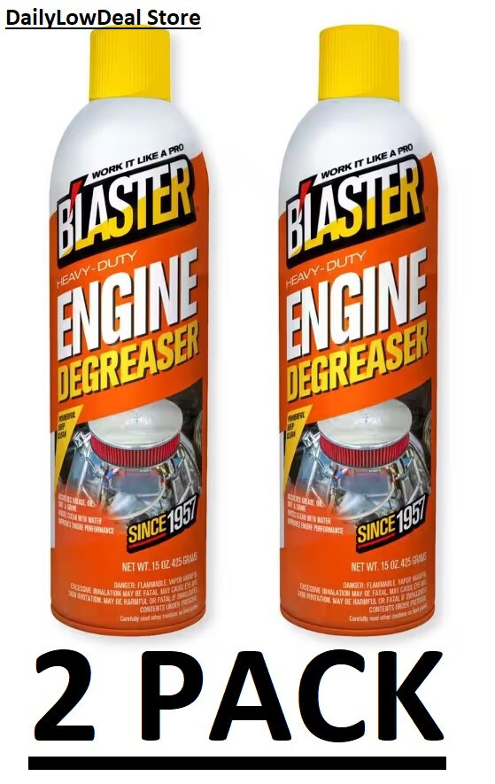 2 PACK – Heavy-Duty Engine Degreaser and Cleaner Spray 15 oz each – #20-ED