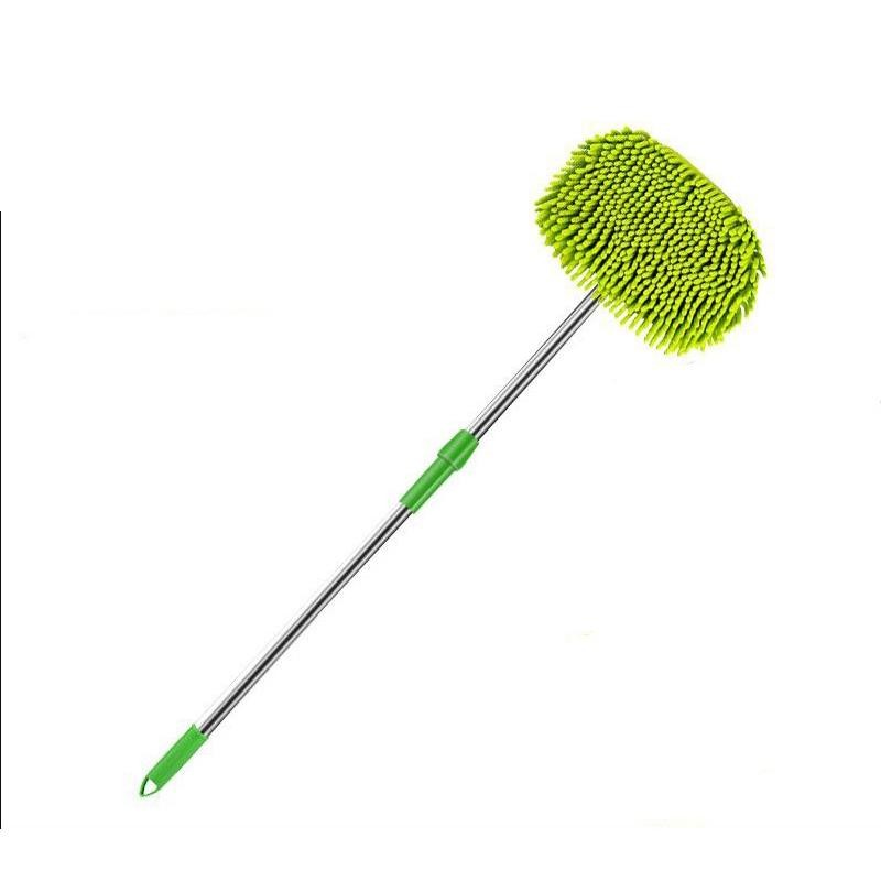 Car Wash Mop Brush Chenille Microfiber Telescopic Long Handle Cleaning Kit Soft