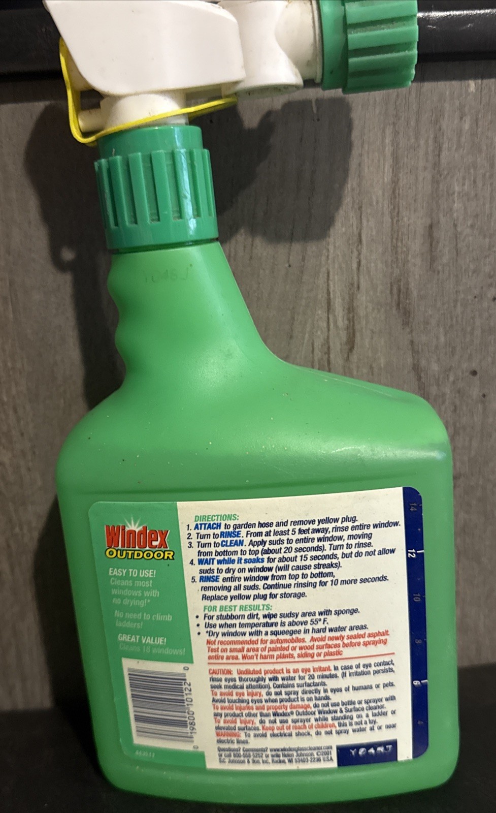 Windex Outdoor Window Glass Cleaner Concentrate 32oz Discontinued NOS 2001