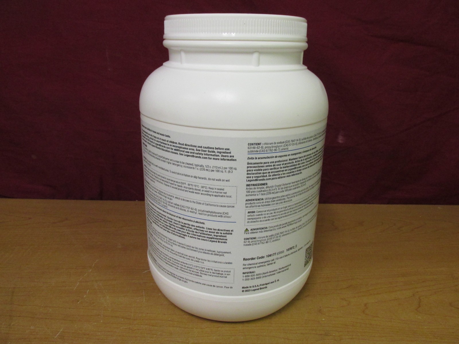 CHEMSPEC Crystal Defoamer Professional Strength 8lbs **New**