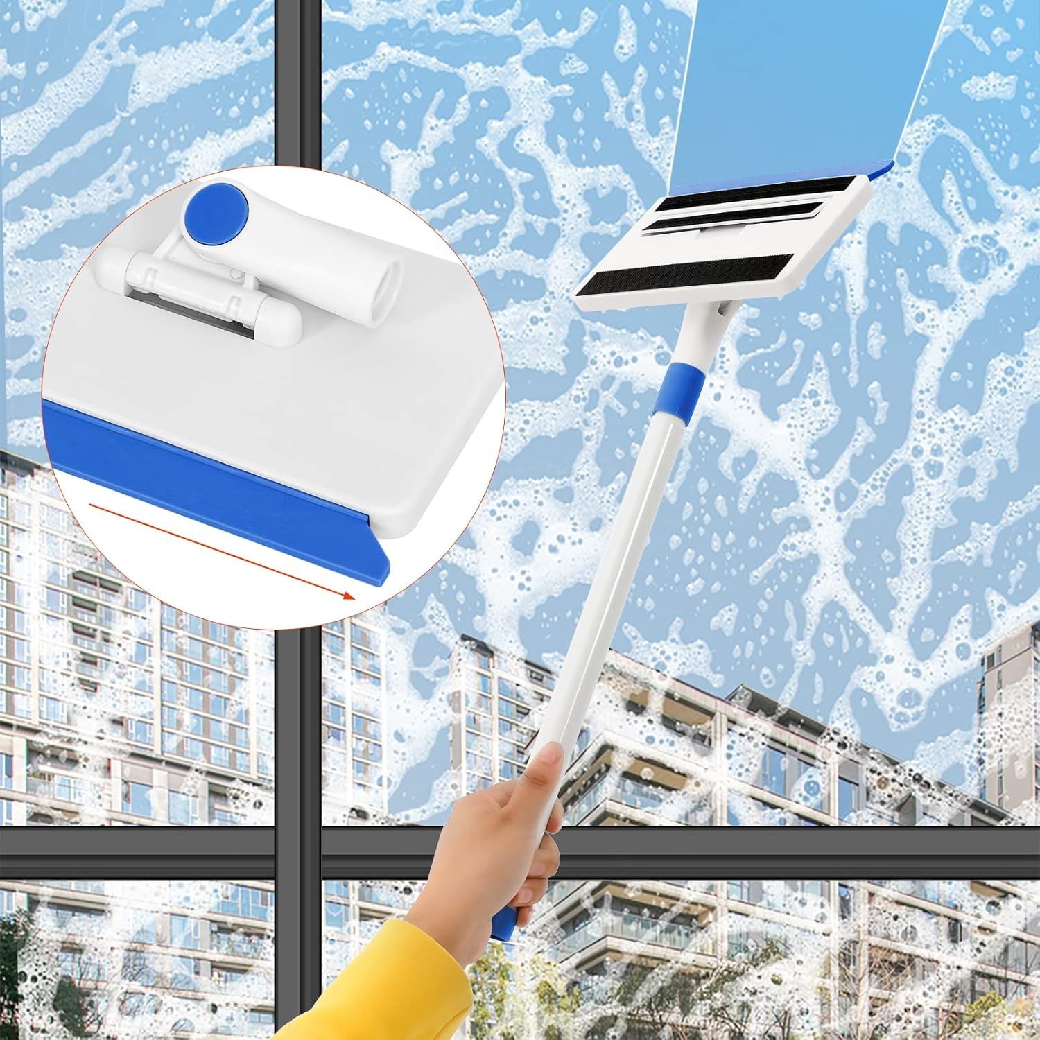 Baseboard Cleaner Tool with Handle, Wall Cleaner with Extendable Long Handle …