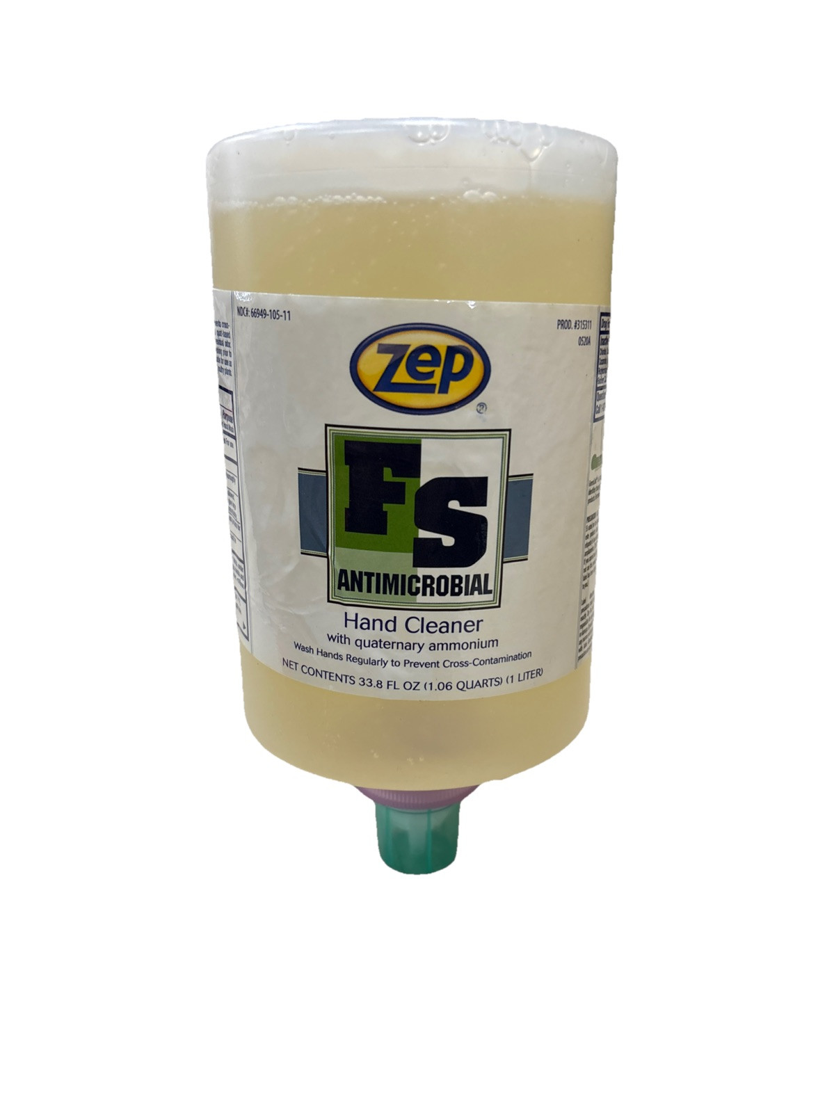 Zep FS Antimicrobial Hand Cleaner With Quaternary Ammonium Pack Of 6 (1 Liter)