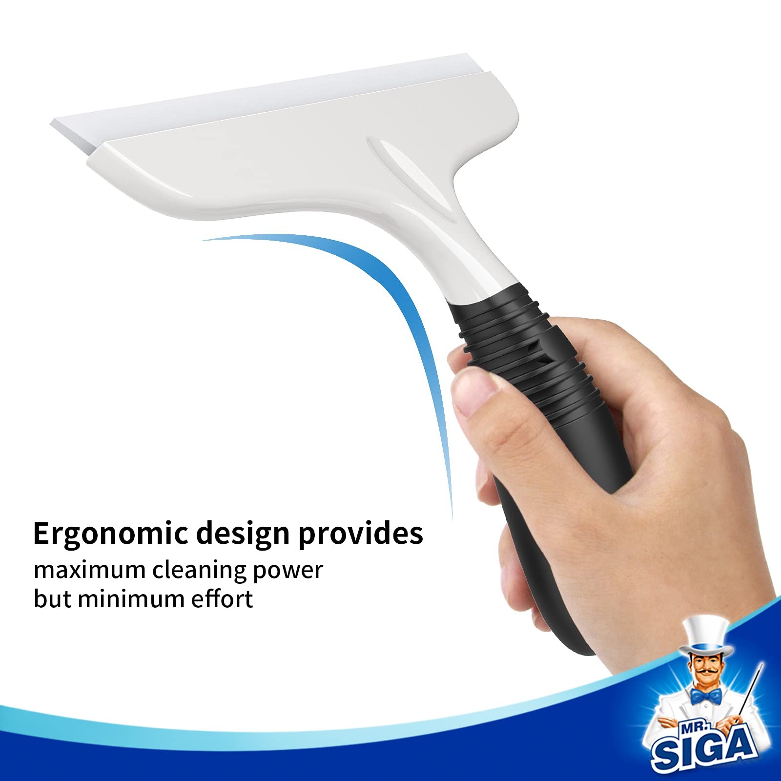 Multi-Purpose Silicon Squeegee for Window, Glass, Shower Door, Car Windshield…