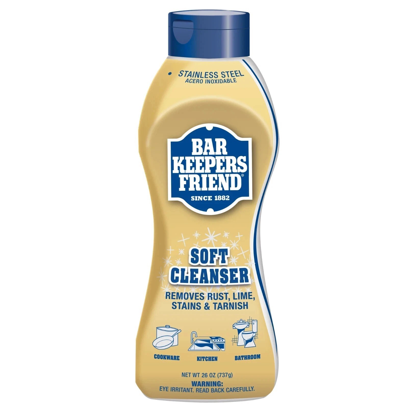 Bar Keepers Friend Soft Cleanser, 26 oz Squeeze Bottle