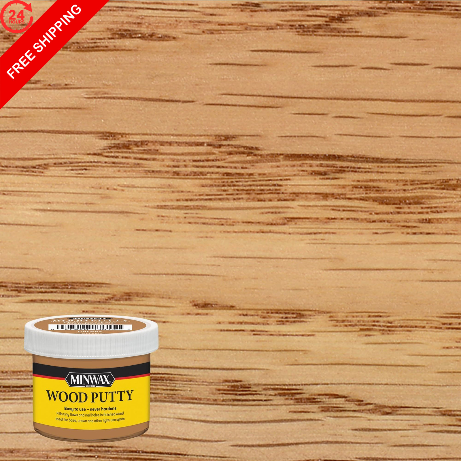 Minwax Wood Putty, Cherry, 3.75 oz. (Pack of 2) 3. 75 oz 2), Cherry