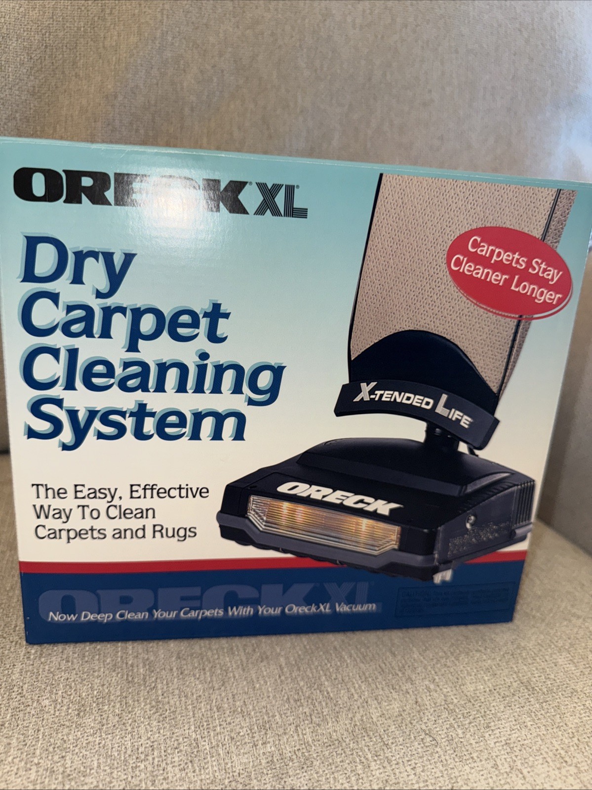 Oreck XL Dry Carpet Cleaning System Deep Clean Spray Rugs & Carpets