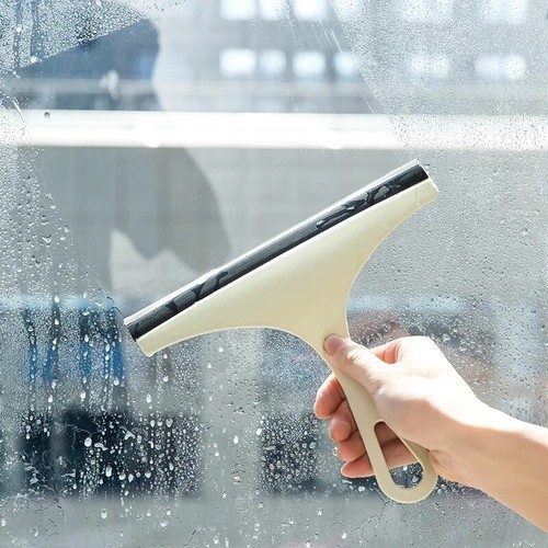 Glass Window Wiper Cleaner Bathroom Squeegee Car Mirror Scrub Cleaning Tool
