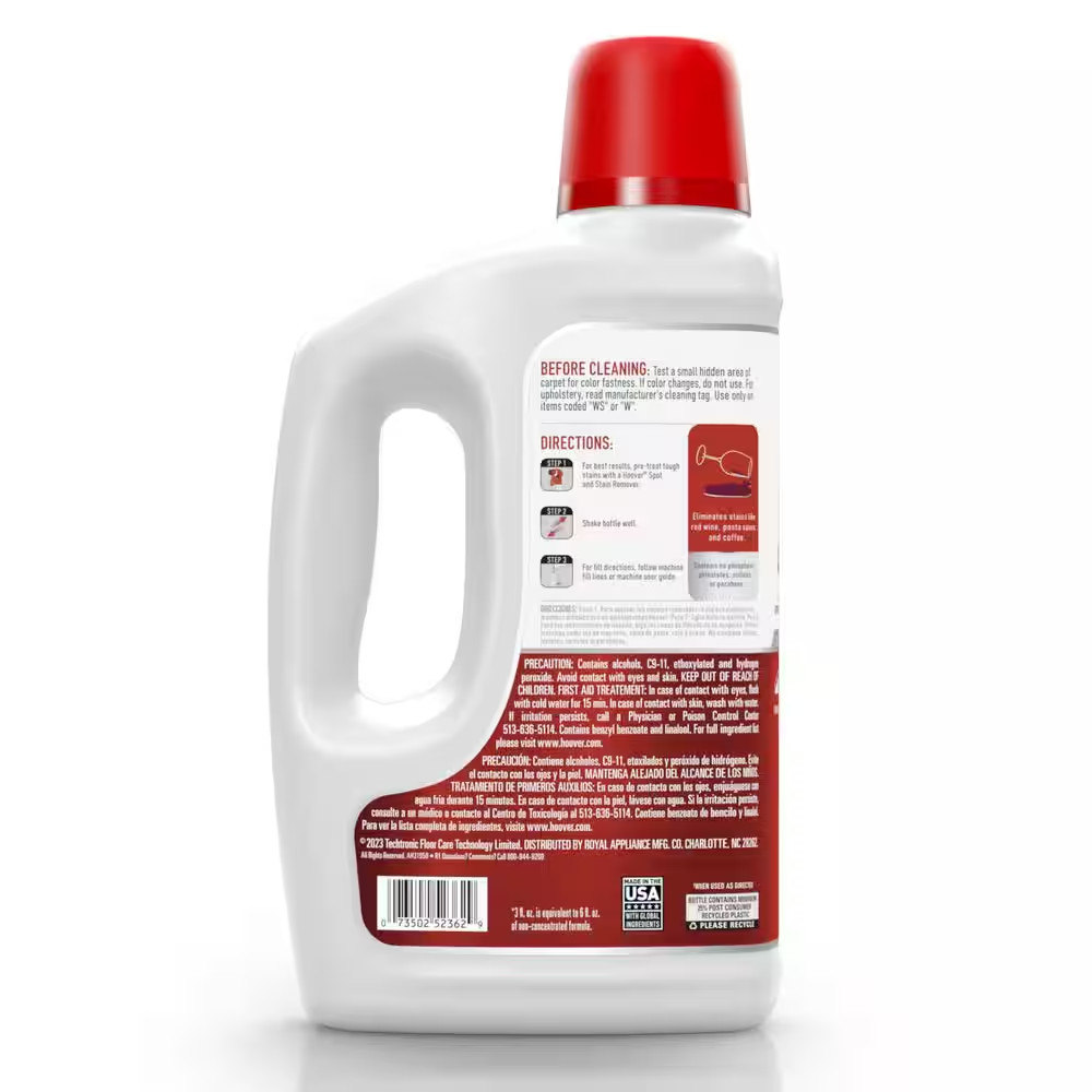50 Oz. Oxy Carpet Cleaner Solution, Ocean Breeze Scent Carpet Formula, Colored S