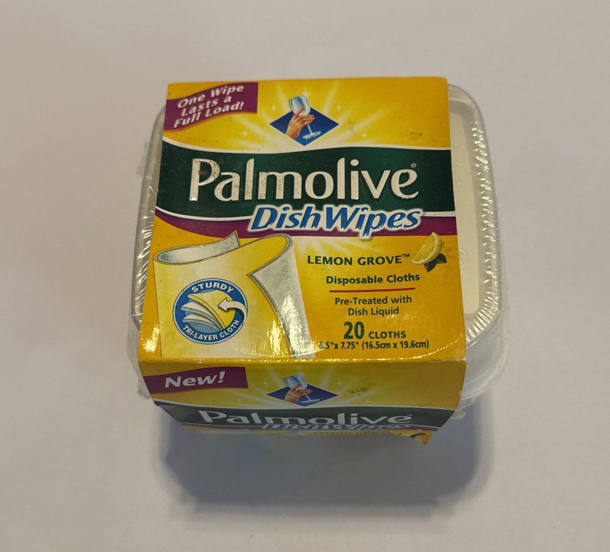 Palmolive Dish Wipes Lemon Grove Pretreated Disposable Cloths Discontinued 20 Ct