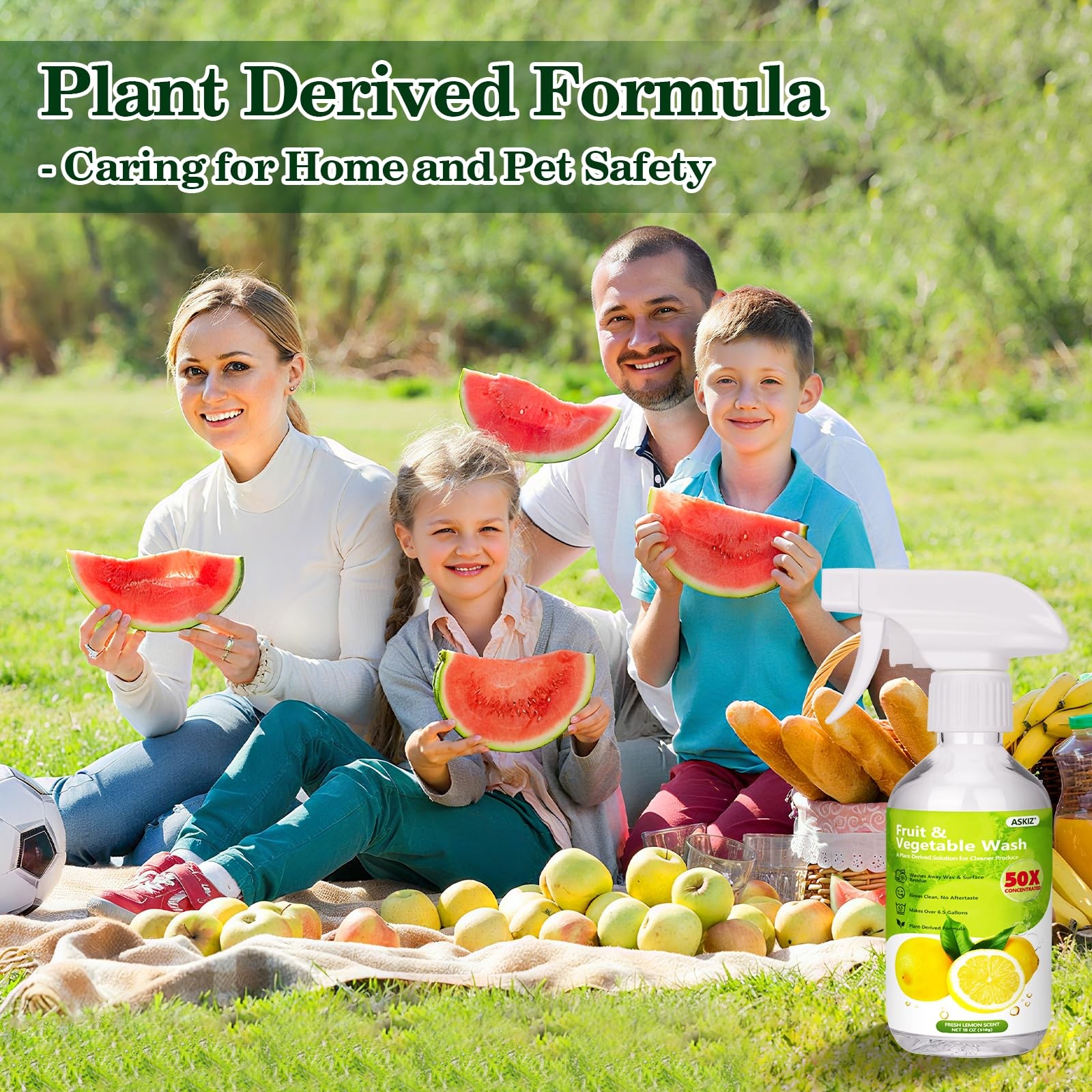 Fruit & Vegetable Wash,13 Gallons Lemon Produce Wash and Clean,Fruit Cleaner …