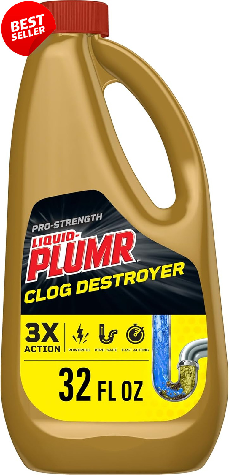 Liquid Plumr Pro Strength Drain Cleaner Clog Destroyer 32 Oz – US