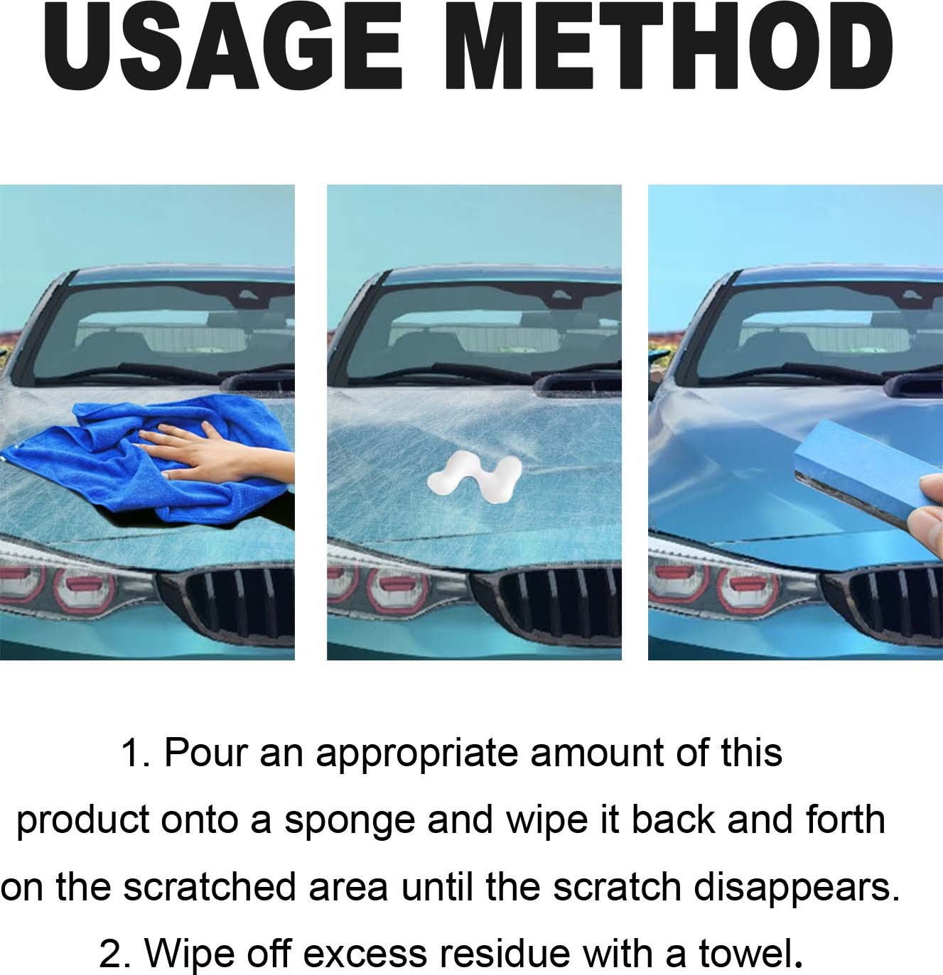 Scratch Repair Kit Multi-Color Car Paint Scratch Remover Polish Restore