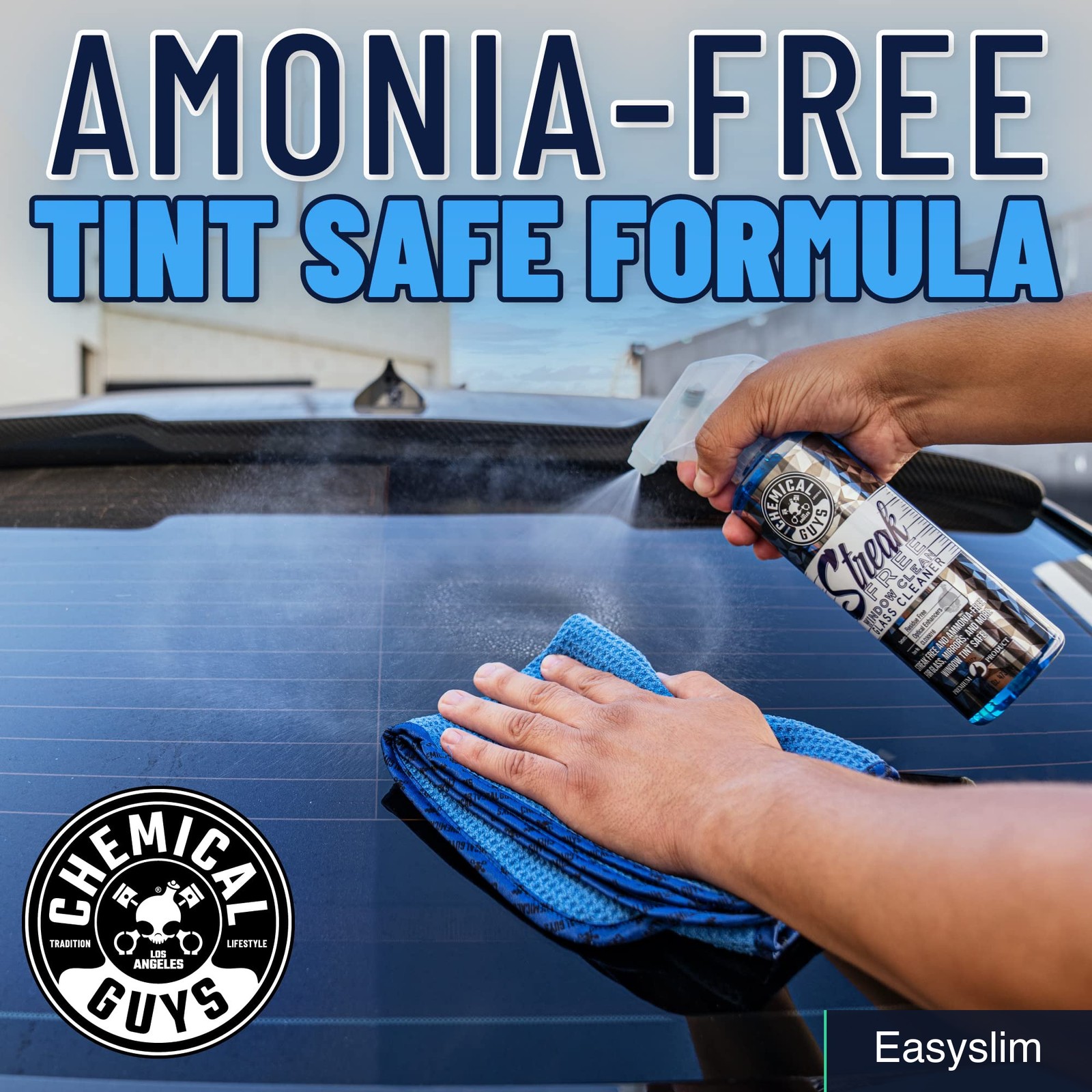 Glass Window Cleaner 128 fl oz Ammonia Free Tint Safe Streak Free