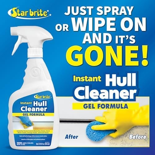 STAR BRITE Instant Hull Cleaner – 32 Oz Gel Spray – Easily Remove Stains, Scu…