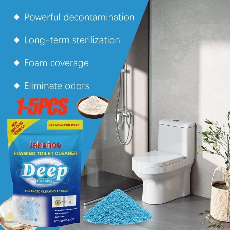 Splash Foam Toilet Bowl Stains Cleaner Powder 100g Remove Odor Stains Fresh