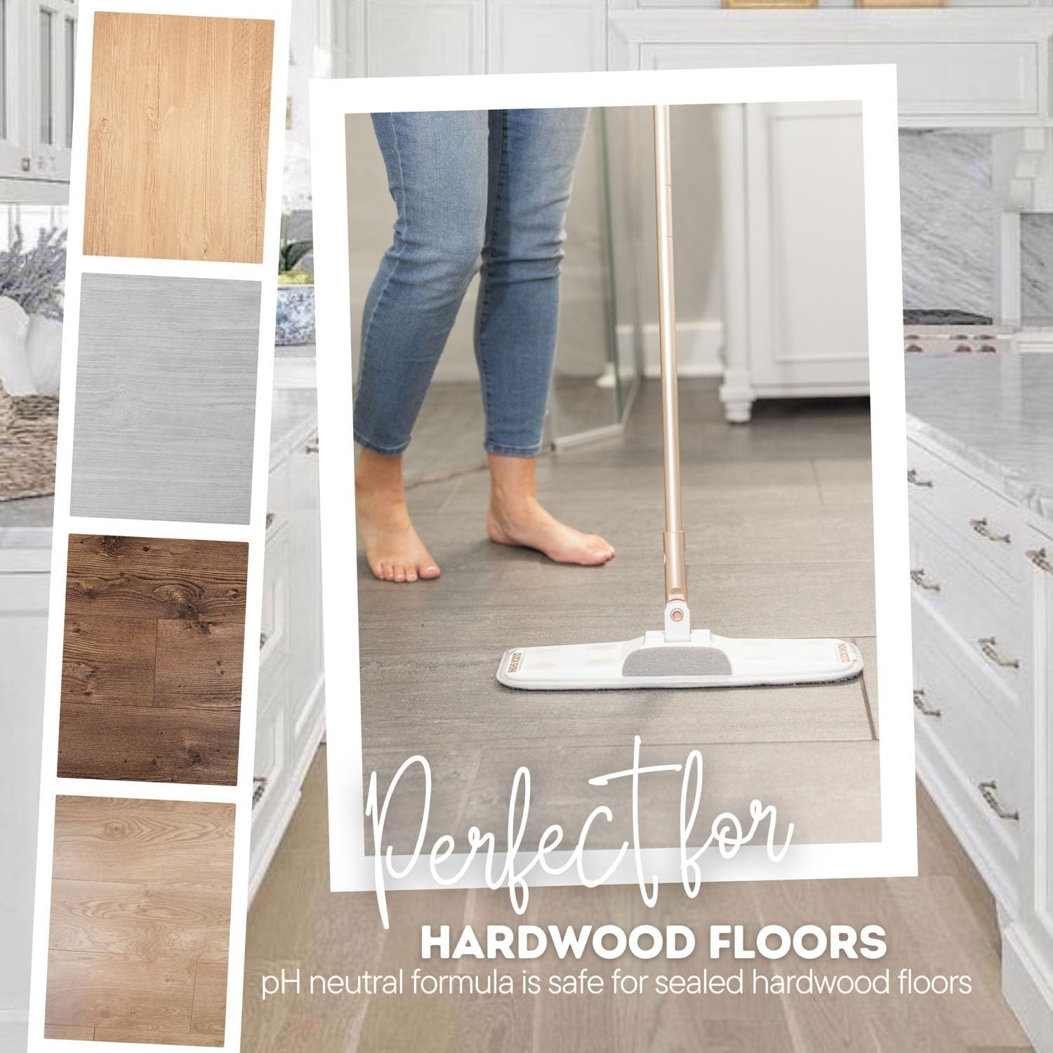 Hardwood Floor Polish 64oz 2-Pack – Plant-Derived, pH Neutral, Anti-Slip, Ready