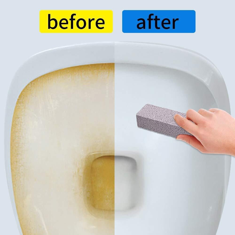 6Pack Pumice Stone for Toilet Cleaning Bowl Stick Powerfully Cleans Hard Water