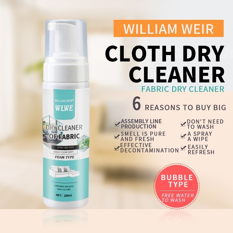 Fabric cleaner and upholstery stain remover for deep cleaning of carpets, sofas
