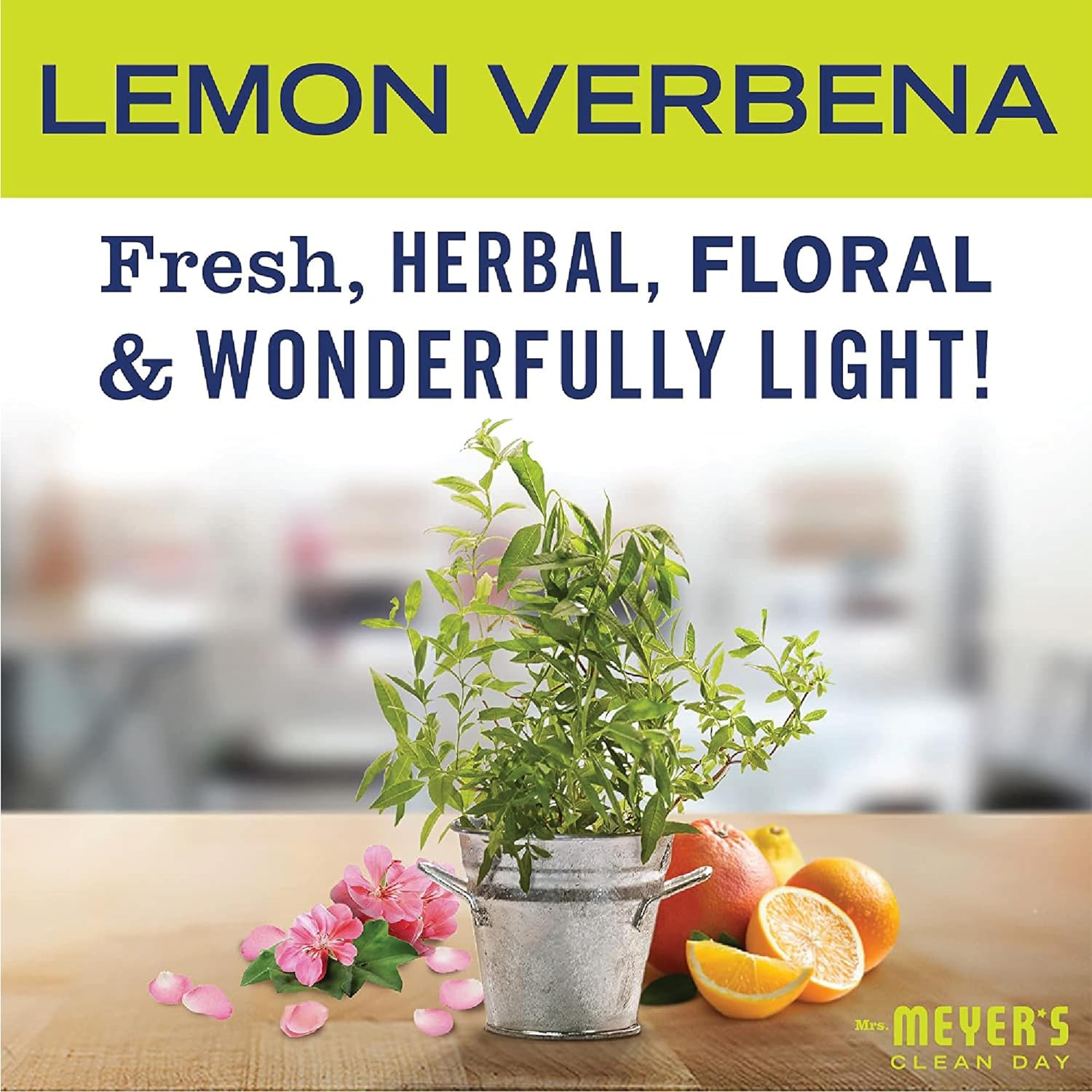 Mrs. Meyer’s Vinegar Gel Cleaning Spray, No-Rinse Formula Lemon Verbena 16 Fl Oz