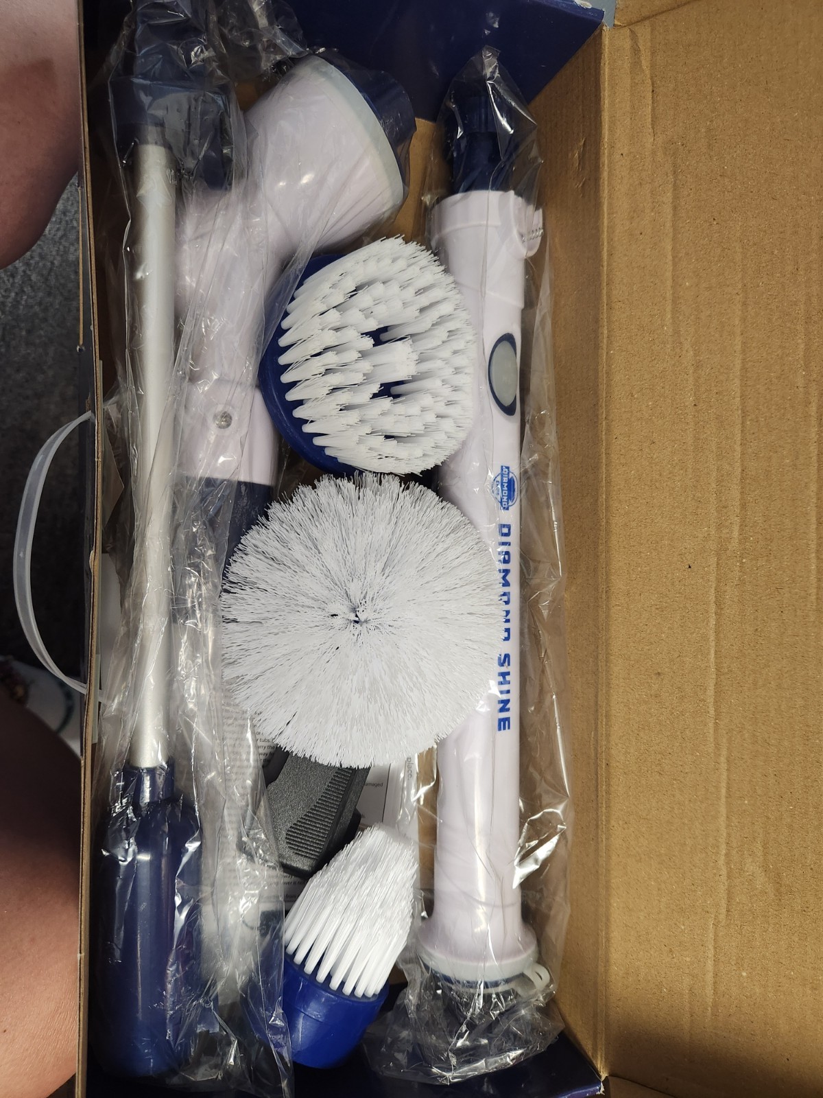 Diamond Shine Rechargeable Electric Turbo Brush Cordless Spin Scrubber Broken