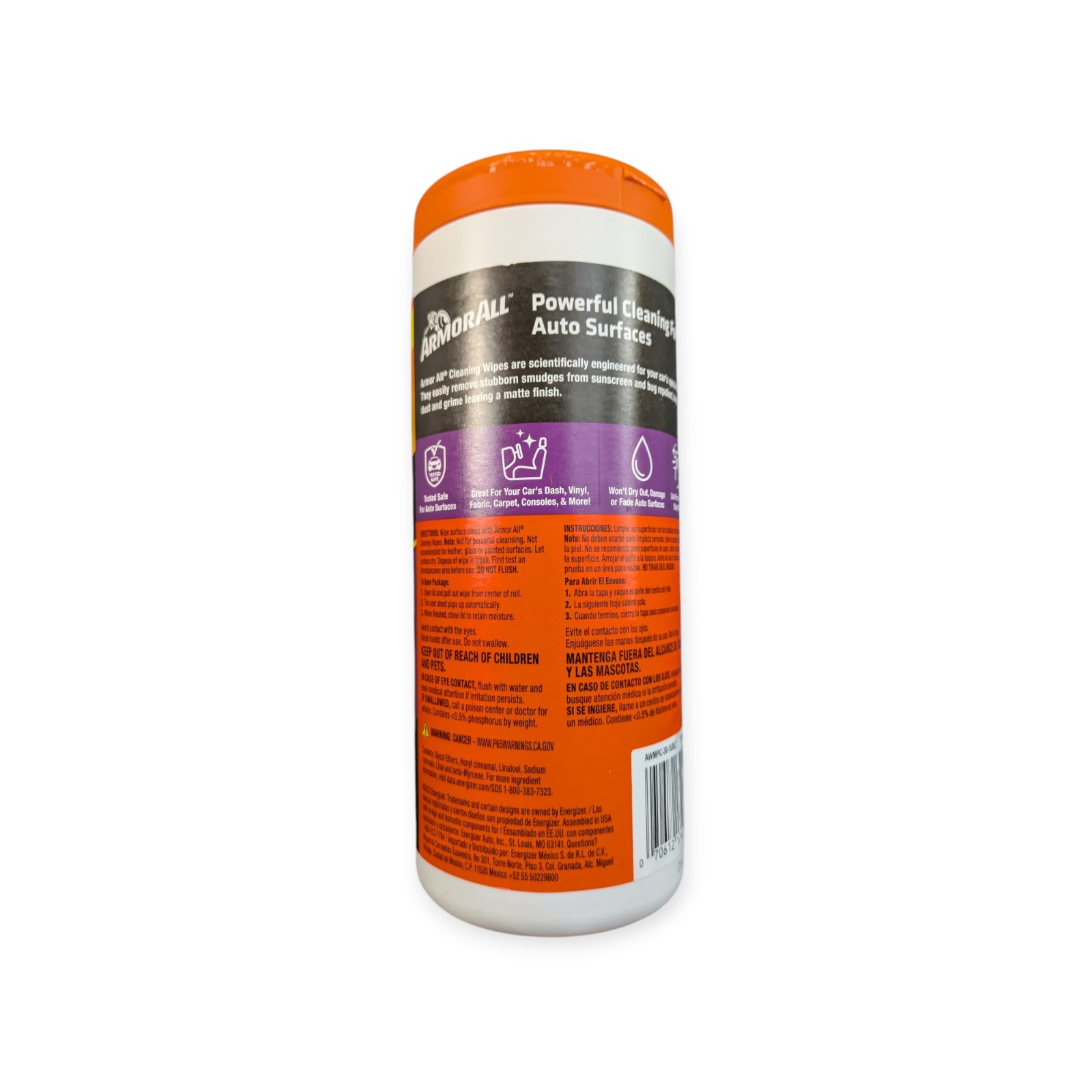 Armor All 3 Piece Set Protectant Spray Glass Wipes Cleaning Wipes