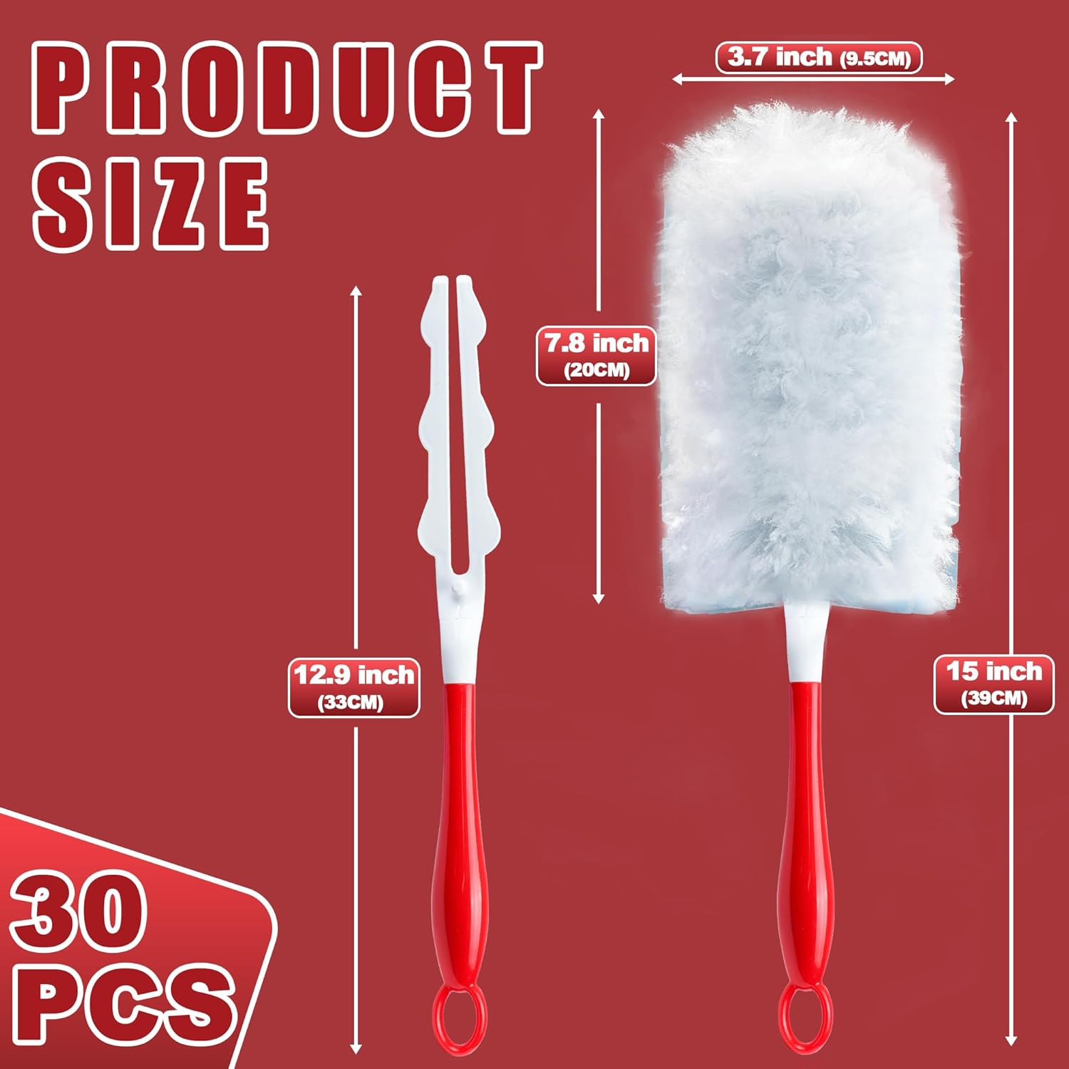 Swiffer Duster Refills, 30 Heavy Duty Microfiber Cloths, 360° Dusting Kit