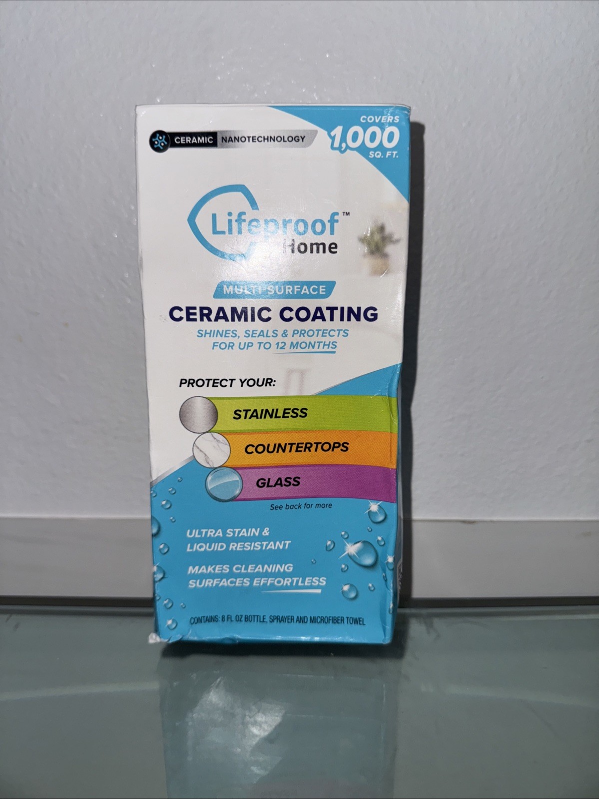 Lifeproof Home Multi-Surface Ceramic Nanotechnology Coating Spray 8 fl oz NEW