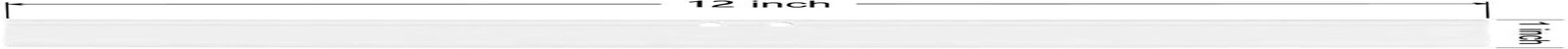 2PCS Replacement Silicon Rubber Squeegee Blade, 12 Inch White