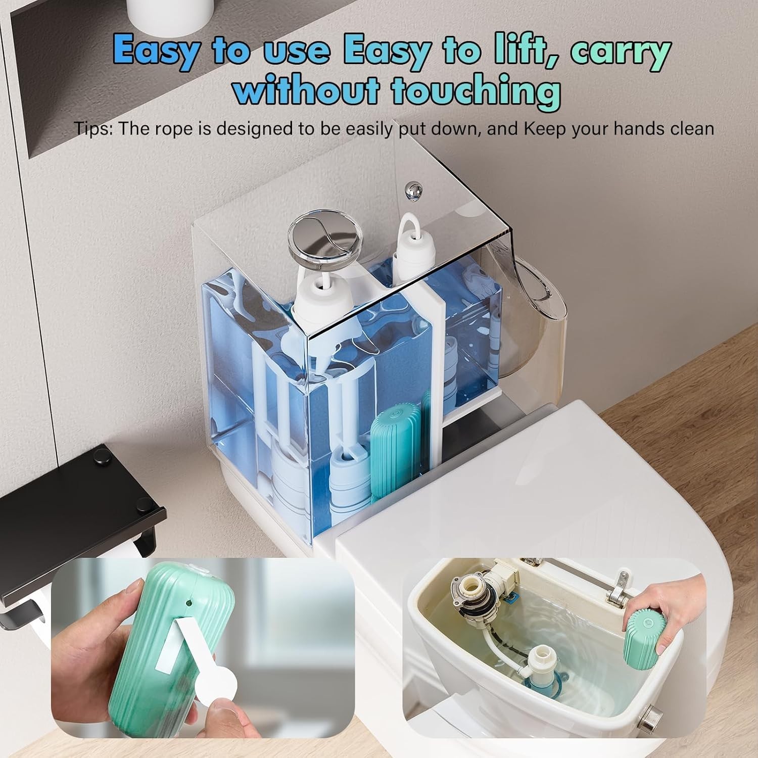 Non-Toxic 2-Pack Toilet Bowl Cleaner for All Toilets & Septic Systems