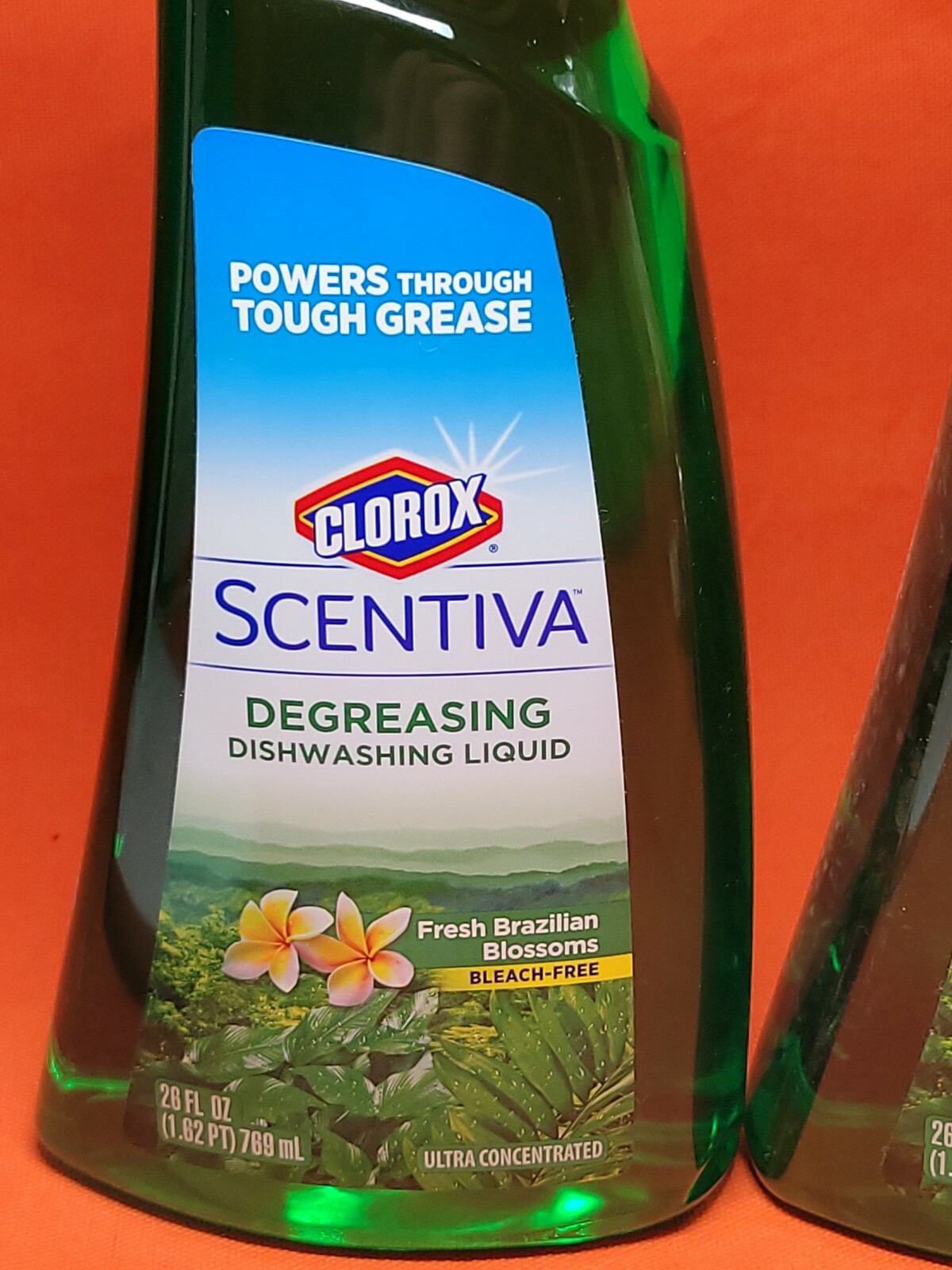 2 Bottles Scentiva ~ Degreasing Dishwasing Liquid 26 fl oz Per Ultra Concentrate