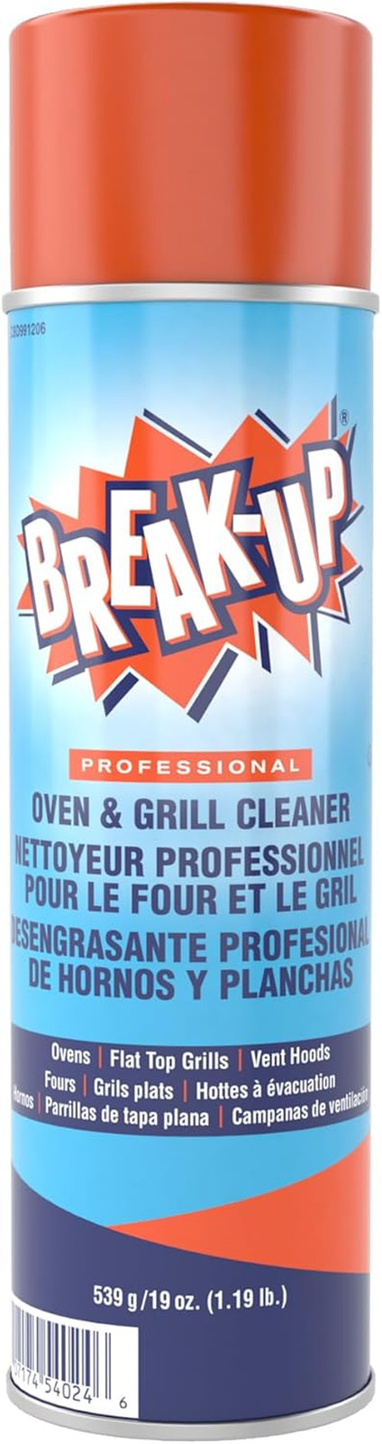 Heavy Duty Oven & Grill Cleaner, 19 Oz Aerosol Spray, Pack of 6