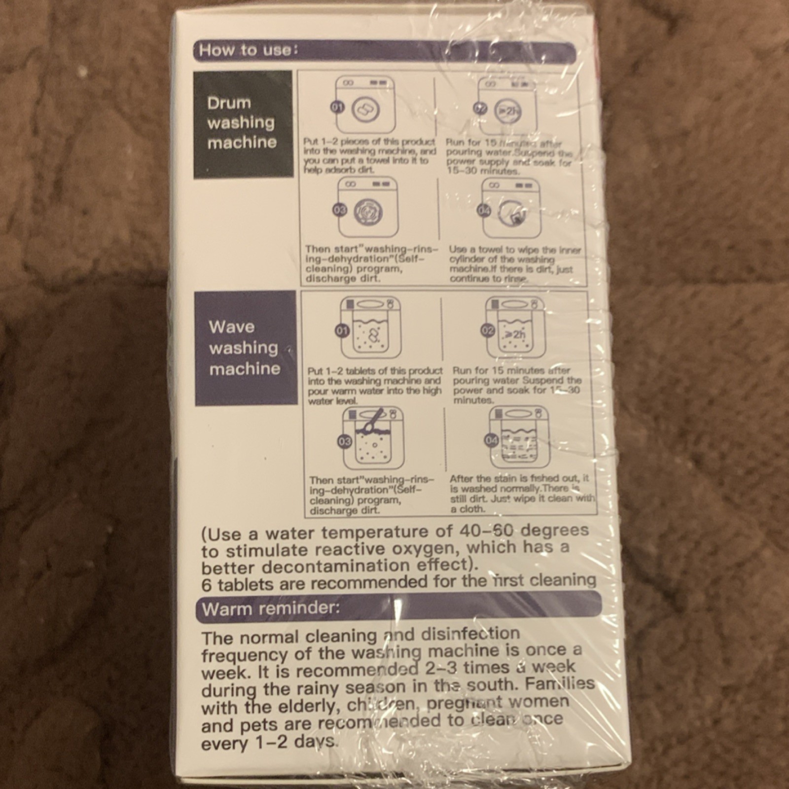 LAWEXY Washing Machine Cleaner Tablets 150g Deodorizes LM-ZB-023 Pack of 10