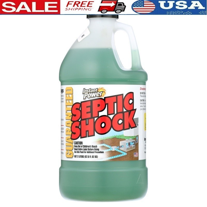 Septic Shock Liquid 67.6oz Supercharged Bacteria Cleaner Clogged Septic Systems