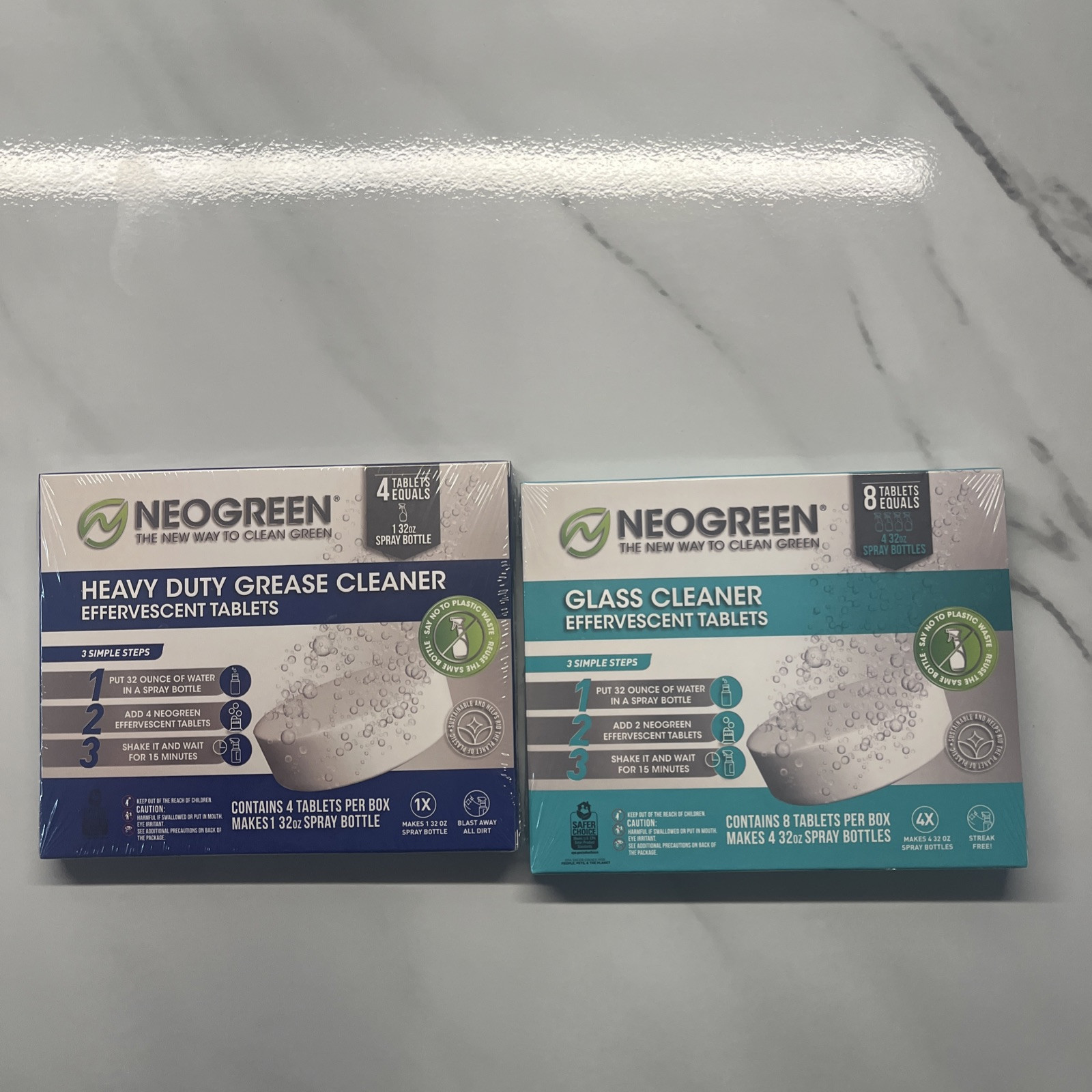 Neogreen Heavy Duty Grease Cleaner & Glass Cleaner Effervescent Tablets
