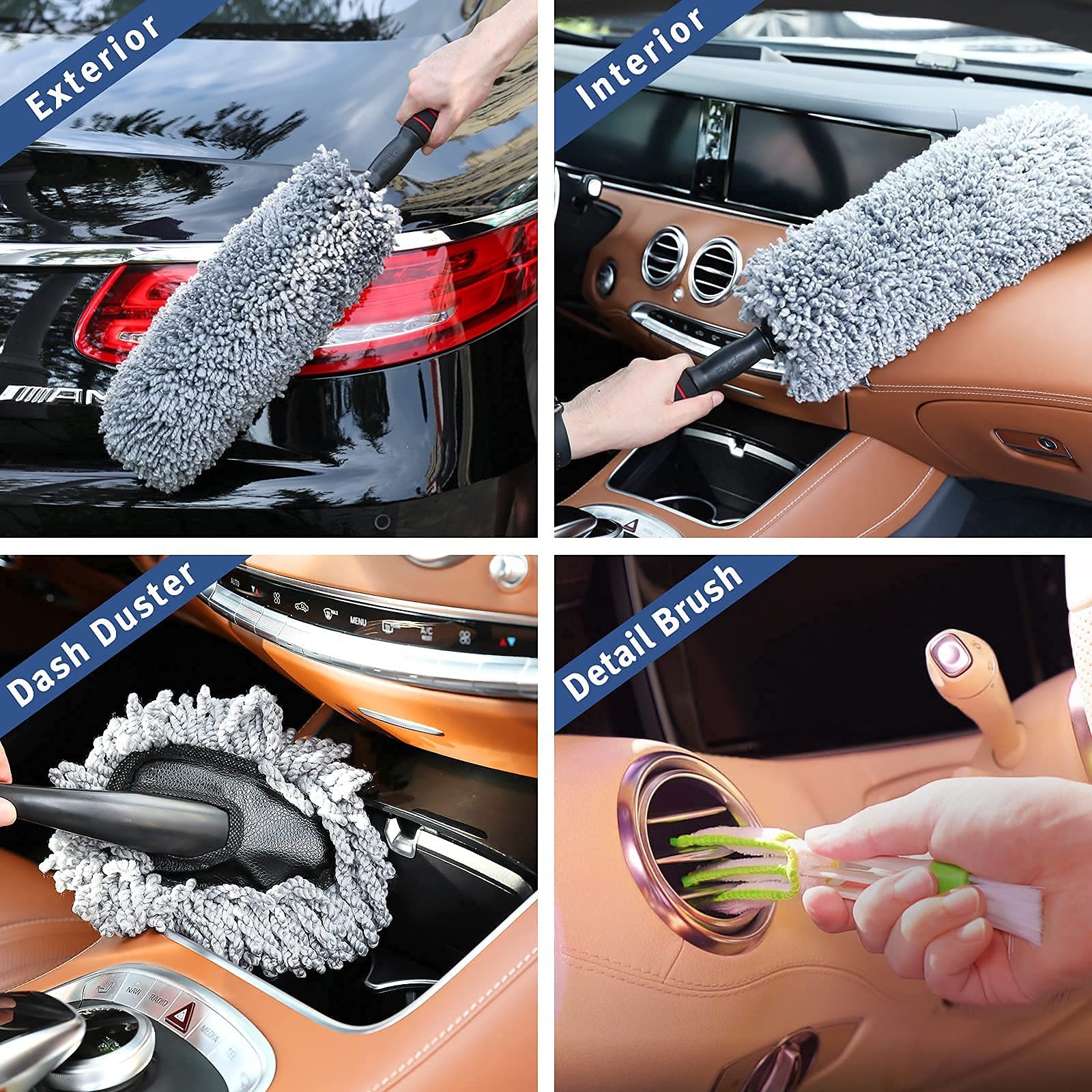 Ultimate Car Duster Kit，Best Microfiber Multipurpose Duster,Interior &Exterio…