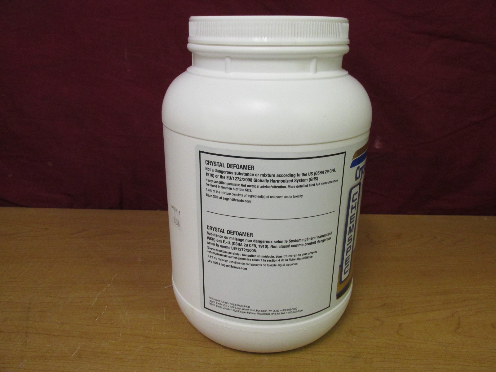 CHEMSPEC Crystal Defoamer Professional Strength 8lbs **New**