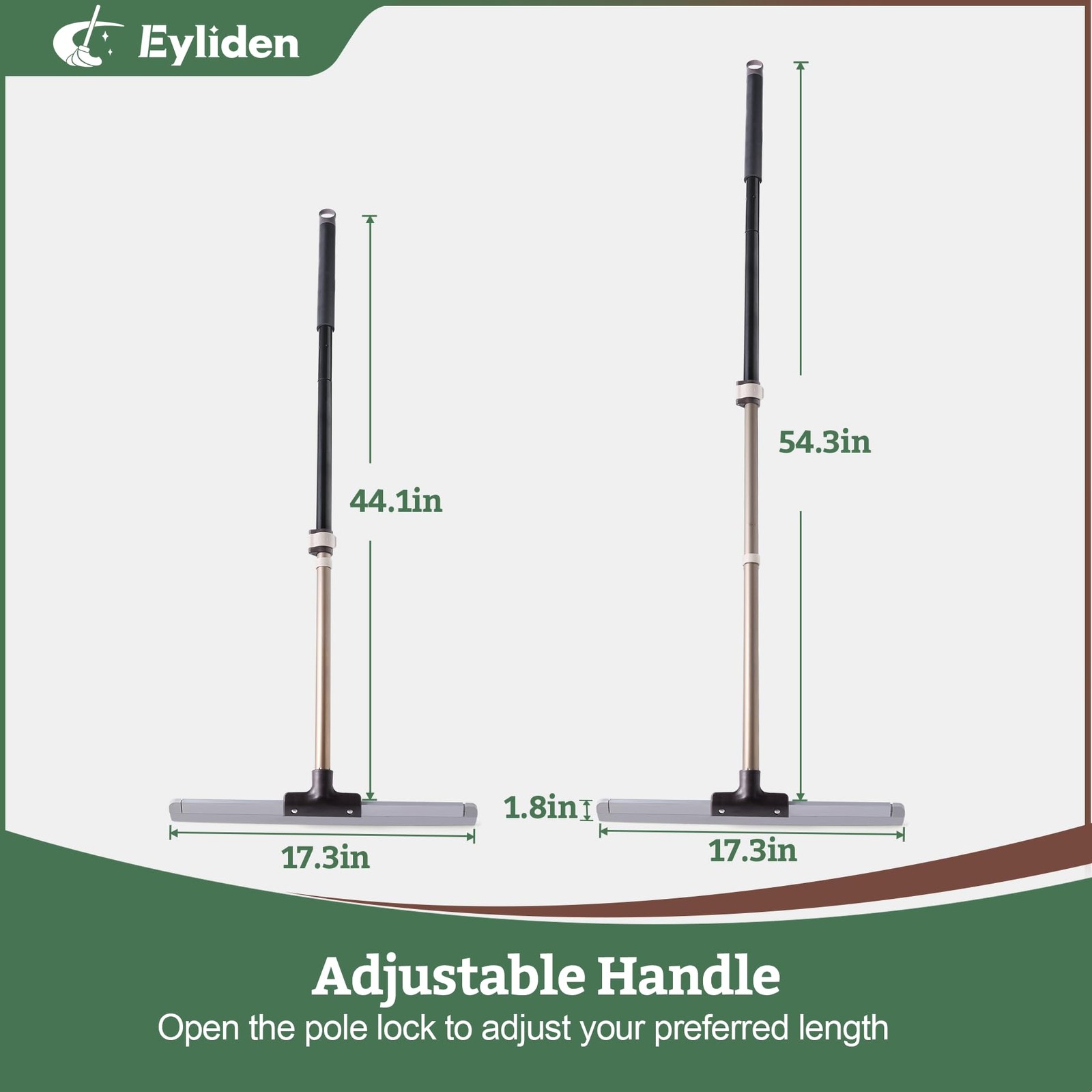 Heavy-Duty Rubber Floor Squeegee for Quick Water Removal on All Surfaces