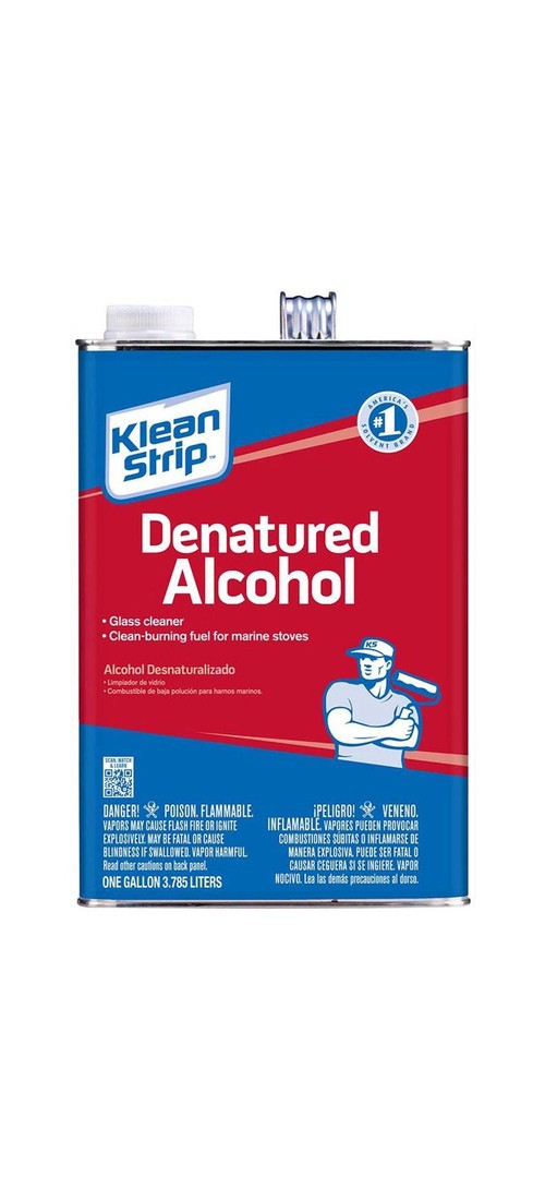 Denatured Alcohol Fuel, Liquid, Alcohol, Water White, 1 gal, Can