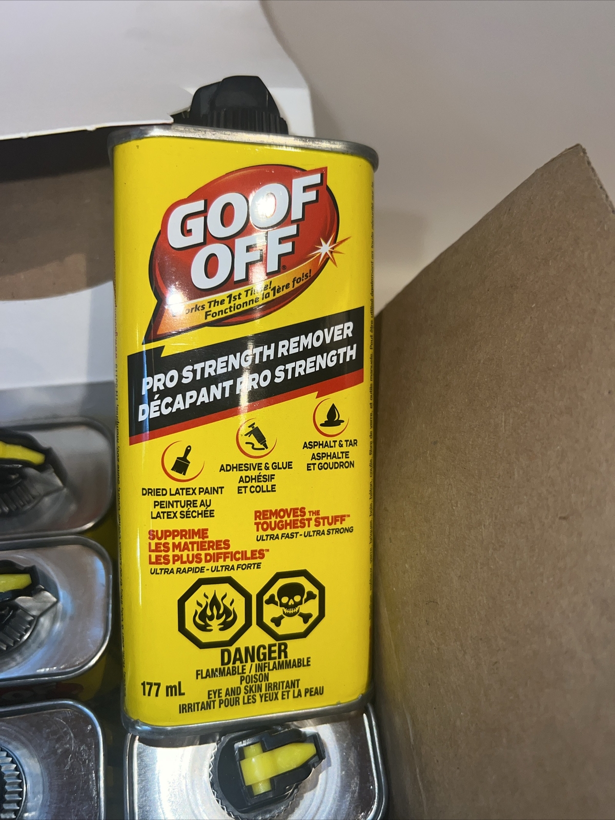 12 PAC Goof Off Professional Strength Latex Paint and Adhesive Remover, 177ml Ea